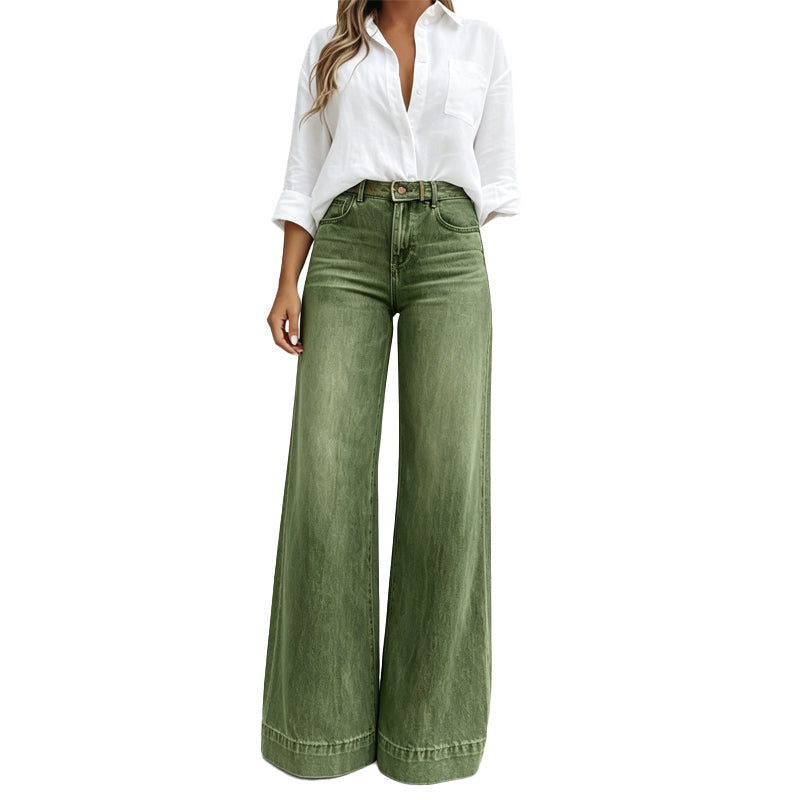 👖 Des jambes qui paraissent plus longues, un confort optimal | Jean vintage pour femme, taille haute et coupe large