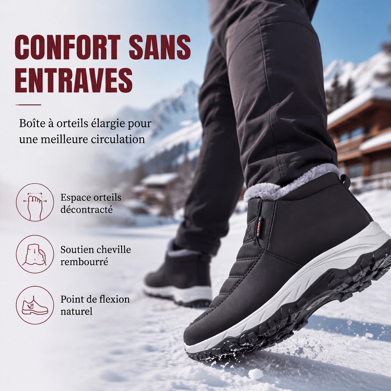 ❄️ CHALEUR À CHAQUE PAS | Bottes d'Hiver Homme Faciles à Enfiler -50 %