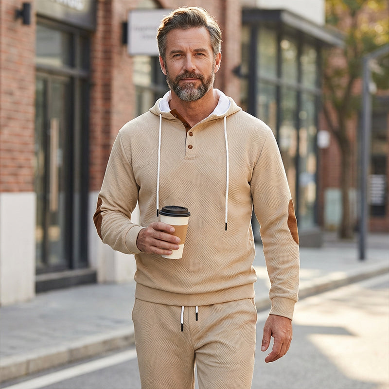 🧥 LE CASUAL AVEC DU CARACTÈRE | Ensemble Homme à Capuche 2 Pièces -50 %
