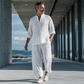 Ensemble deux pièces rétro coupe ample pour homme