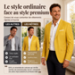Blazer classique pour homme, coupe ajustée, deux boutons