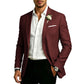 Blazer classique pour homme, coupe ajustée, deux boutons