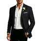 Blazer classique pour homme, coupe ajustée, deux boutons