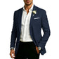 Blazer classique pour homme, coupe ajustée, deux boutons