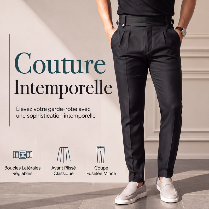 ✨ OFFRE PRIVILÈGE · -50 % | Pantalon Homme Ajusté – Élégance Décontractée