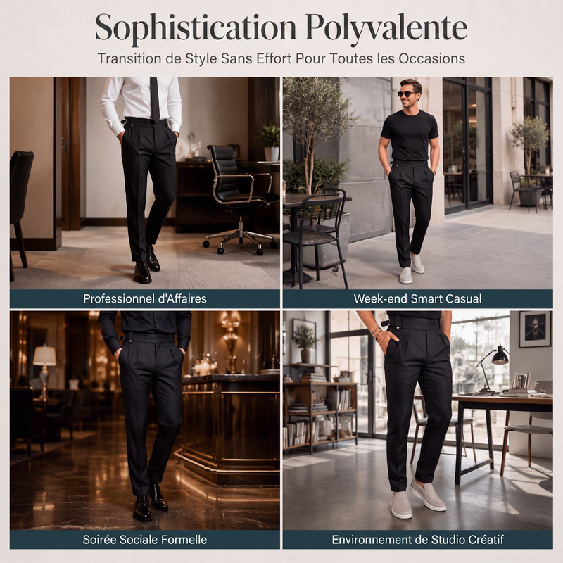✨ OFFRE PRIVILÈGE · -50 % | Pantalon Homme Ajusté – Élégance Décontractée