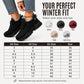 Baskets en maille d'hiver chaudes pour femme