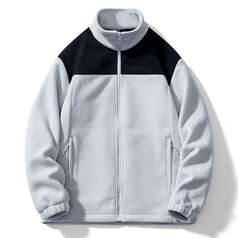 Veste thermique décontractée à blocs de couleurs pour homme