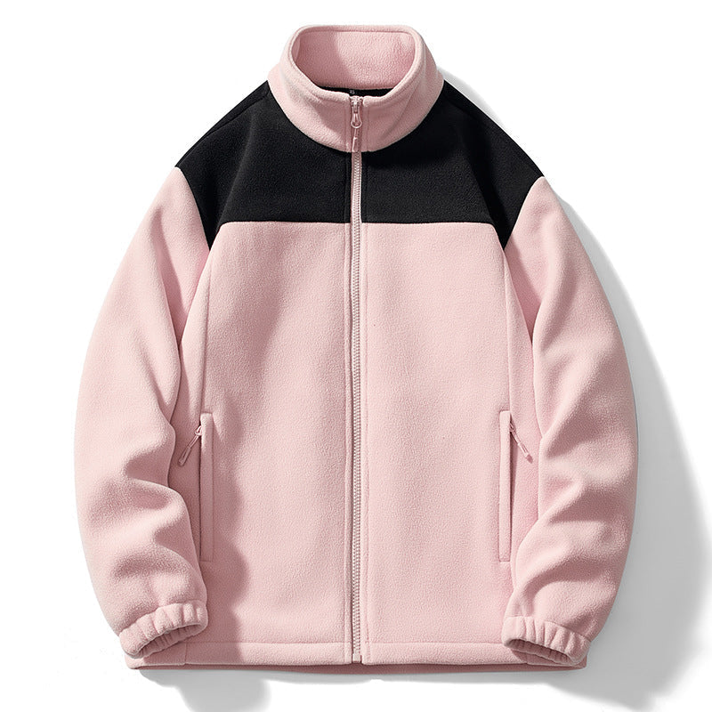 Veste thermique décontractée à blocs de couleurs pour homme