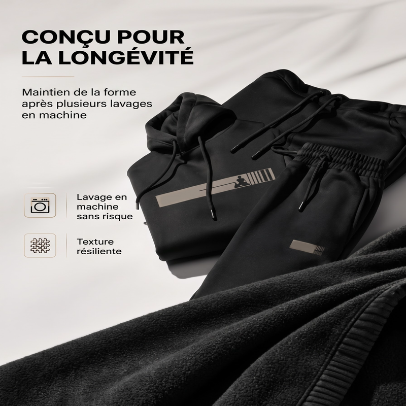 Ensemble 2 pièces pour homme : sweat à capuche et pantalon de survêtement