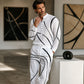 Ensemble 2 pièces respirant à imprimé artistique pour homme