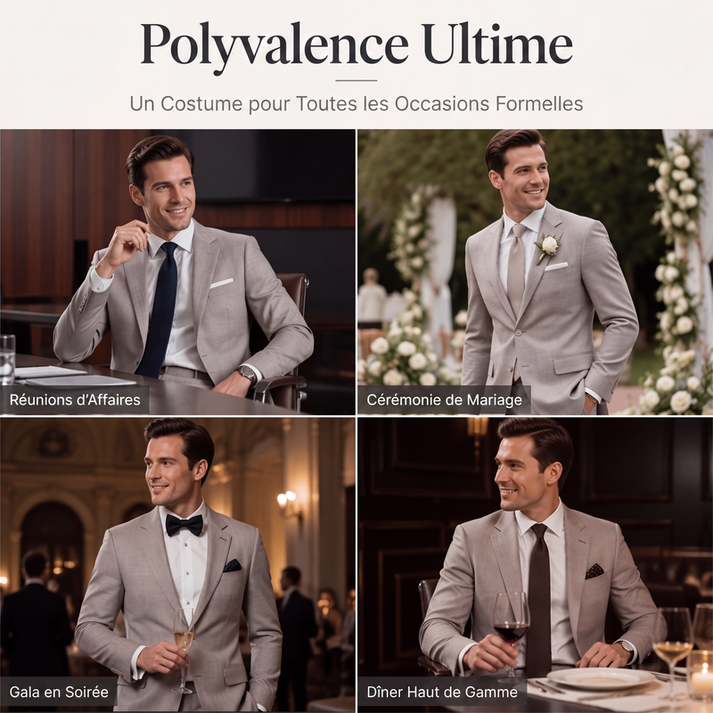 📢📢50 % DE RÉDUCTION !! ⏰ Costume 2 pièces ajusté pour homme