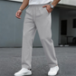 Pantalon décontracté pour homme en maille gaufrée avec cordon de serrage