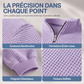 📢📢50 % DE RÉDUCTION !! ⏰ Sweat décontracté pour homme à texture gaufrée, demi-zip