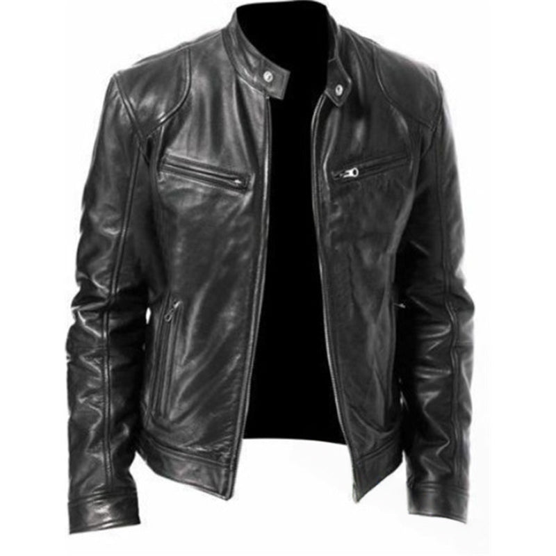 📢📢50 % DE RÉDUCTION !! ⏰ Veste tendance à col montant zippée pour hommes