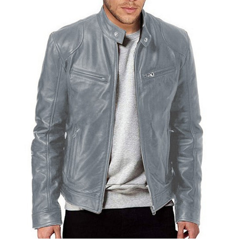 📢📢50 % DE RÉDUCTION !! ⏰ Veste tendance à col montant zippée pour hommes
