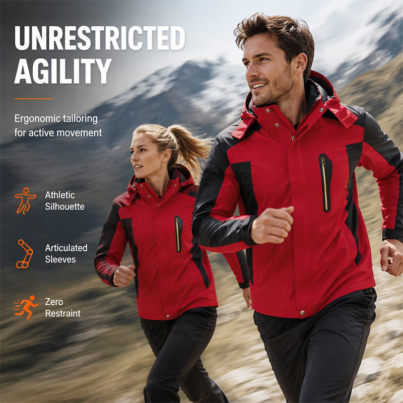 📢📢50 % DE RÉDUCTION !! ⏰ Vestes de randonnée imperméables et coupe-vent pour hommes
