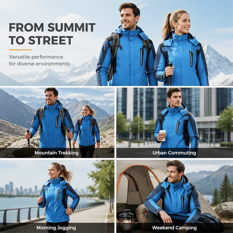 📢📢50 % DE RÉDUCTION !! ⏰ Vestes de randonnée imperméables et coupe-vent pour hommes