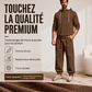 Ensemble sweat à capuche texturé et pantalon de survêtement pour homme🖤🔥 Livraison gratuite
