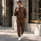 Ensemble sweat à capuche texturé et pantalon de survêtement pour homme🖤🔥 Livraison gratuite