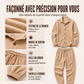 Ensemble de détente pour homme : chemise et pantalon doux et chauds