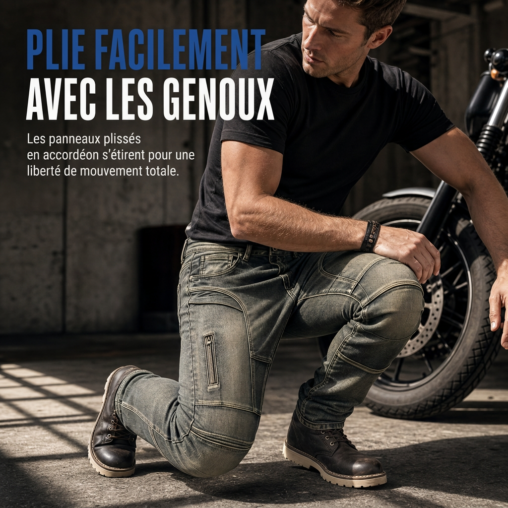 Jean stretch décontracté et confortable pour homme