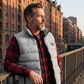 Gilet matelassé à col montant pour homme