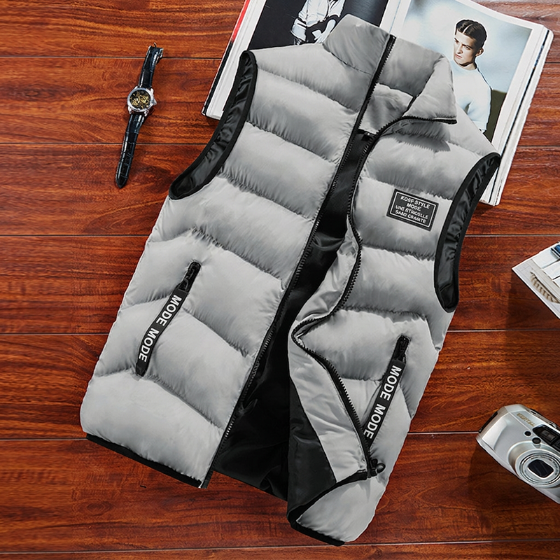 Gilet matelassé à col montant pour homme
