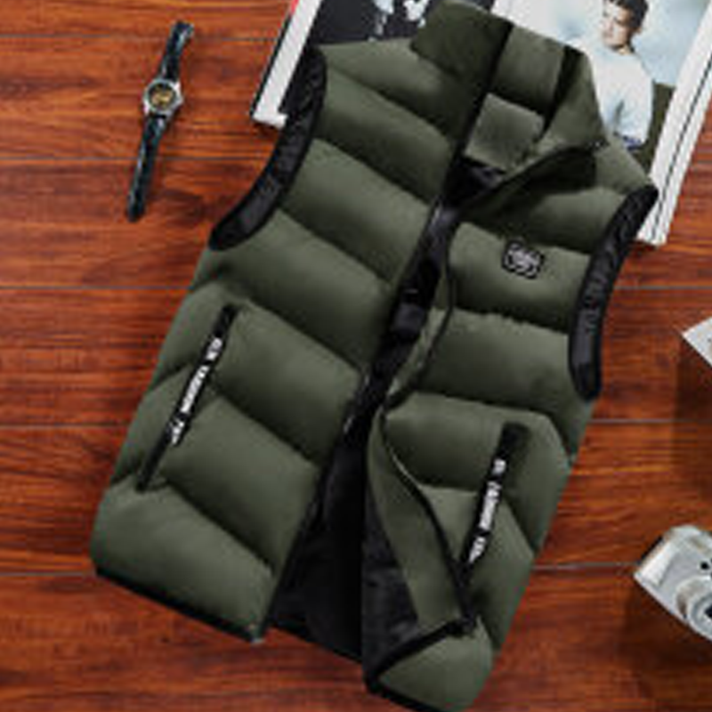 Gilet matelassé à col montant pour homme