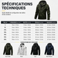 Veste à capuche adaptée à toutes les conditions météorologiques