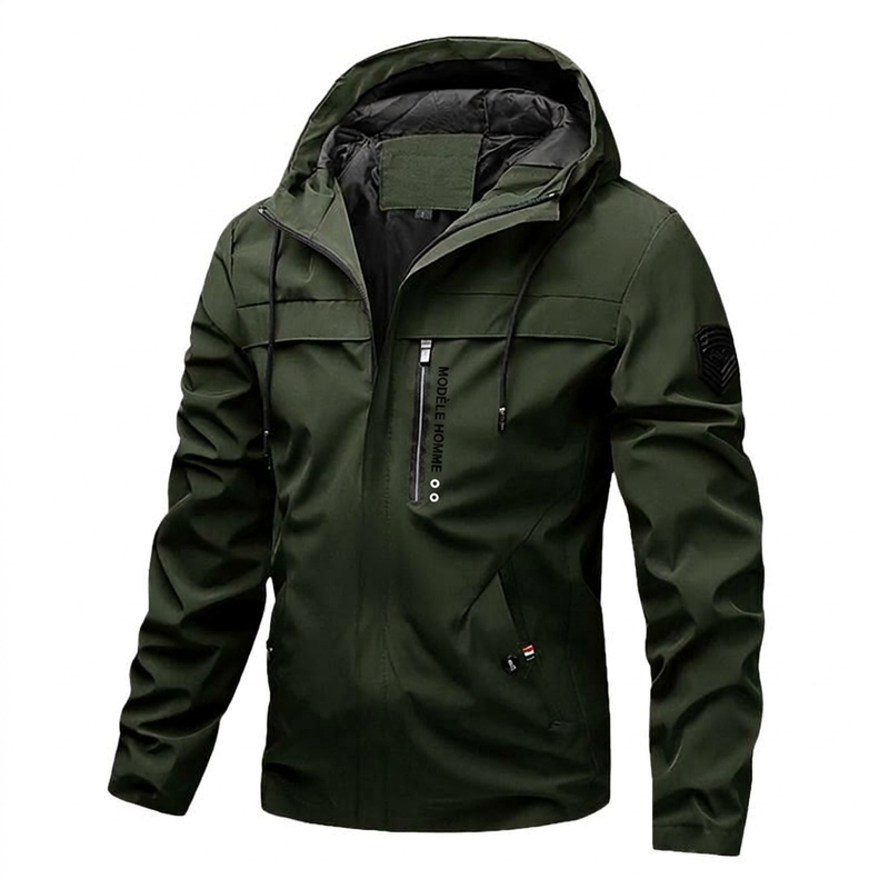 Veste à capuche adaptée à toutes les conditions météorologiques