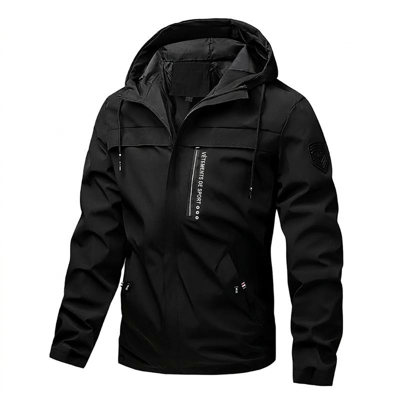Veste à capuche adaptée à toutes les conditions météorologiques