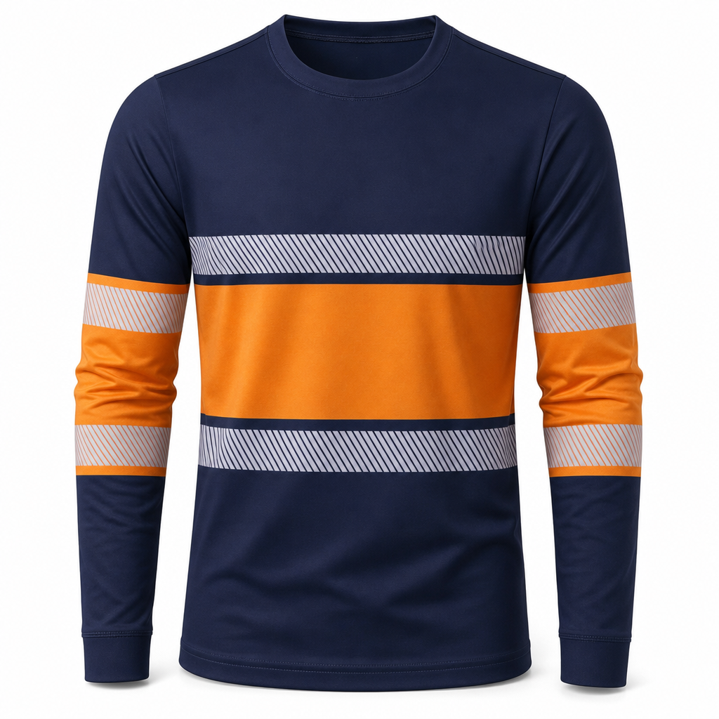 T-shirt décontracté à manches longues pour homme
