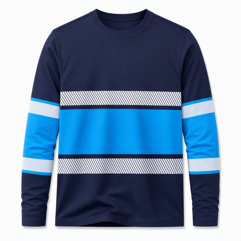 T-shirt décontracté à manches longues pour homme