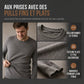 Sweat à col ras du cou décontracté pour homme, couleur unie