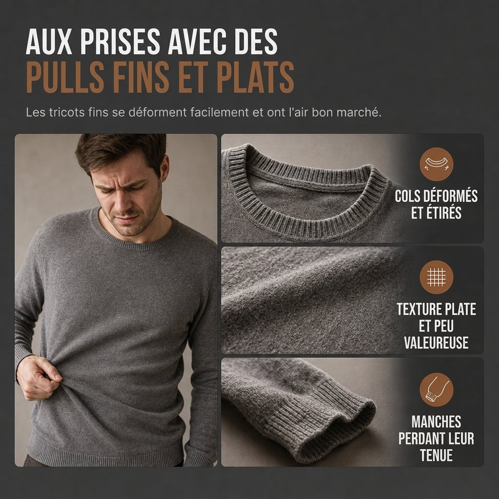 Sweat à col ras du cou décontracté pour homme, couleur unie