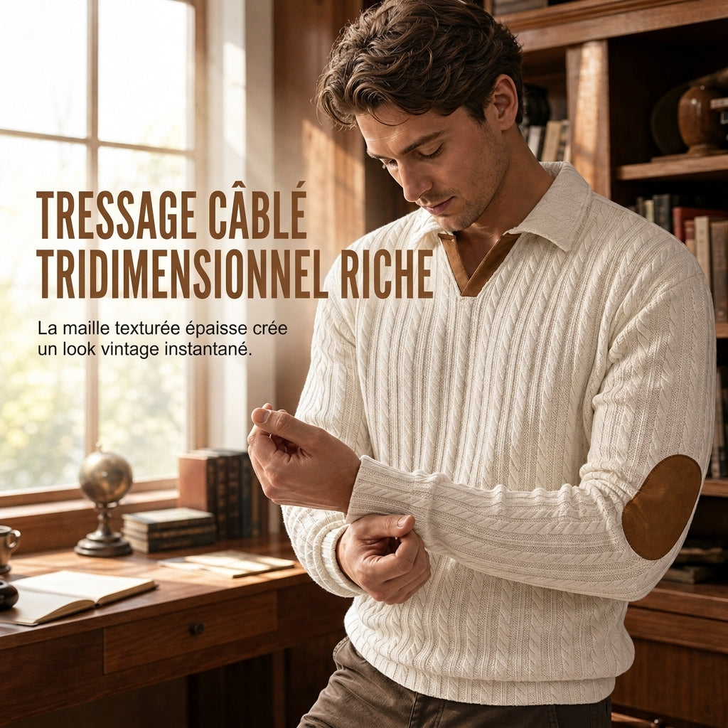 Sweat à col ras du cou décontracté pour homme, couleur unie
