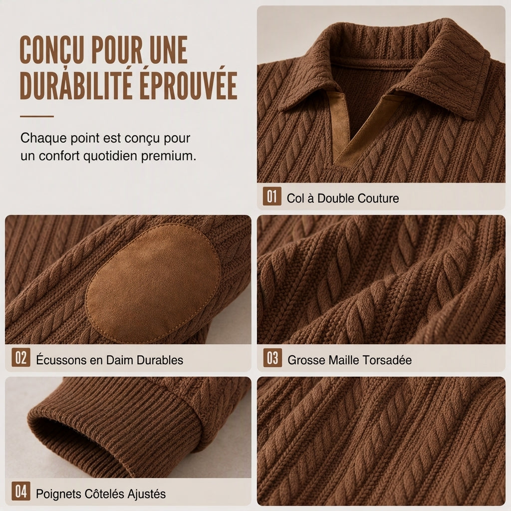 Sweat à col ras du cou décontracté pour homme, couleur unie