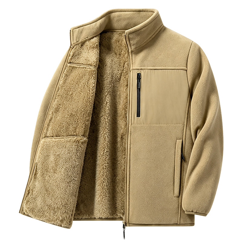 Veste zippée en polaire épaisse unisexe