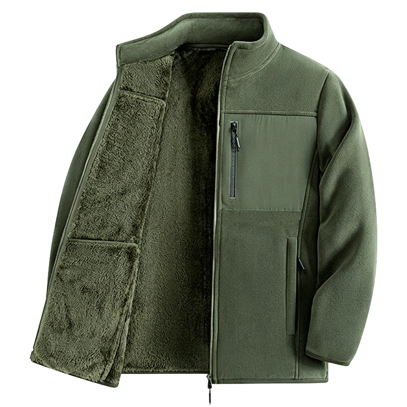 Veste zippée en polaire épaisse unisexe