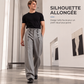 Pantalon drapé élégant à double boutonnage et taille haute pour homme