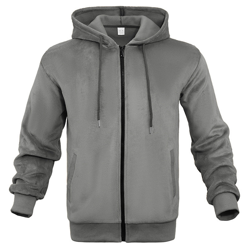 Veste à capuche pour homme à motif ananas et grille