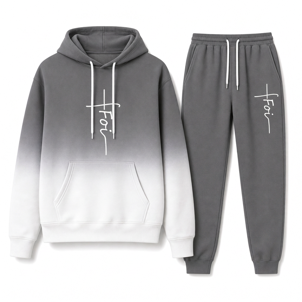 Ensemble survêtement ample pour homme : sweat à capuche à manches longues avec impression numérique 3D et pantalon, adapté pour le printemps et l'automne