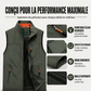 Gilet de plein air décontracté pour homme à col montant