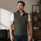 Gilet de plein air décontracté pour homme à col montant