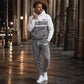 Ensemble sweat à capuche et pantalon décontracté à blocs de couleurs pour homme