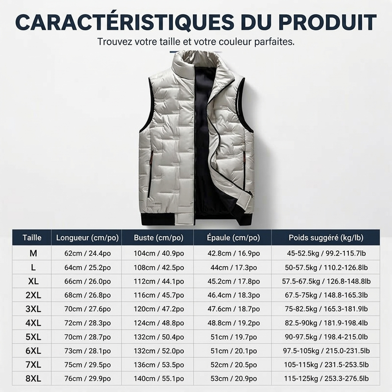Gilet utilitaire chaud