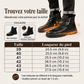 Bottes chaudes à semelle antidérapante et doublure chaude pour hommes