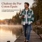 Chemise casual à carreaux en flanelle pour homme