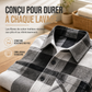 Chemise casual à carreaux en flanelle pour homme